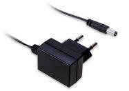 6W single output power supply 12V 0.5A plug in adaptor, 5.5x2.1mm, high reliable, extreme small, wall-mounted, Industrial, MEAN WELL