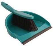 DUSTPAN AND BRUSH SET, GREEN