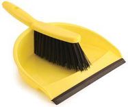 DUSTPAN AND BRUSH SET, YELLOW