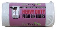 50 HEAVY DUTY PEDAL BIN LINERS - 22L