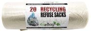 20 CLEAR RECYCLING SACKS - 100L, PK20