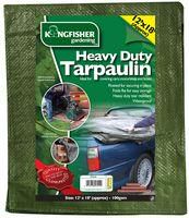 HEAVY DUTY TARPAULIN - GREEN 12X18FT