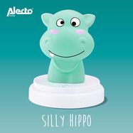 SILLY HIPPO LED night light hippo blue