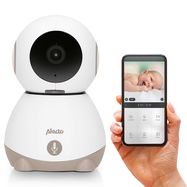 WiFi baby monitor with camera White/Taupe