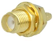 Connector SMA plug crimped 50Ω RG174