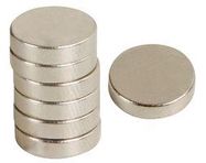 MAGNET, BUTTON, 12X3MM (6PK)