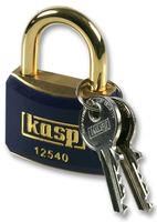 PADLOCK BRASS 40MM BLUE