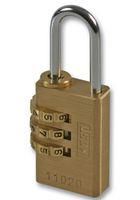 PADLOCK, BRASS, COMBINATION, 20MM