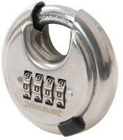 COMBINATION S/STEEL DISC PADLOCK