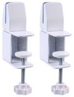 PANEL CLAMPS, EXT-EDGE MNT, WHITE PR