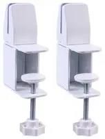 PANEL CLAMPS, EXT-EDGE MNT, WHITE PR