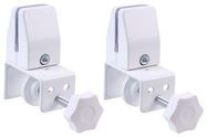 PANEL CLAMPS, TOP-EDGE MNT, WHITE PR