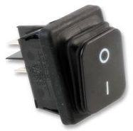 ROCKER SWITCH, DPST, 16A, 250V, PANEL