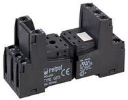 11-PIN INDUSTRIAL RELAY BASE, BLACK