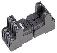 14-PIN INDUSTRIAL RELAY BASE, BLACK