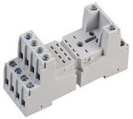 RELAY SOCKET, 14 PIN, 6A, DIN RAIL