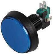 SWITCH, ILLUM, MOM, 12V, 52.8MM, BLUE