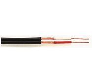 Microphone cable C124 2x0.12mm², flat, stranded, OFC, shielded