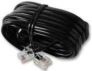 CABLE, RJ11-RJ11 (6P4C), BLACK, 3M