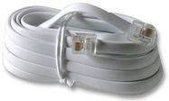 CABLE, RJ12-RJ12, WHITE, X WIRE, 3M