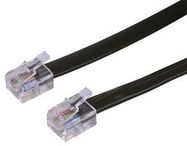 RJ12 TO RJ12 6P6C CROSSWIRED BLACK 10M