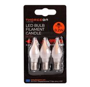 LED Bulb Filament Candle 0.2W E10 8-55V 12Lm 2100K THORGEON