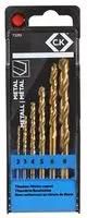 DRILL BIT SET, METAL, 6PC