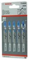 JIGSAW BLADES - THIN METAL, T118A PK5