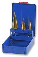 DRILL BIT SET, STEP DRILL, 3PC