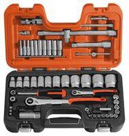 SOCKET SET, 1/4 AND 1/2", 56 PIECE