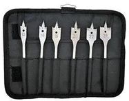 FLAT BIT WOOD DRILL SET, 6PC