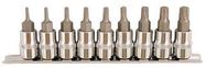 TORX PLUS BIT SET, 3/8 IND, 9PC