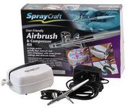 AIRBRUSH AND COMPRESSOR KIT, TOP FEED