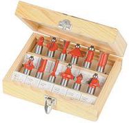 ROUTER BIT SET, 1/2", 12PC