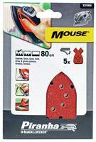 MOUSE SANDING SHEET - 80G (PK5)