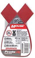 MOUSE SANDING SHEET SPARPACK ASSORT 20PK