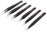 TWEEZERS SET, ESD SAFE, 6PC