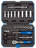 METRIC SOCKET SET, 47PC, 1/4"