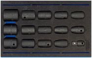 1/2" IMPACT SOCKET SET, 15PC