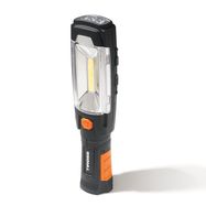 Flashlight multifunctional recheargeable with magnets and hook, 3W COB + 6LED