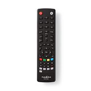 Universal Remote Control | Preprogrammed | 4 Devices | Amazon Prime / Disney + Button / Memory Buttons / Netflix Button / TV Guide Button / Youtube Button | Infrared | Black