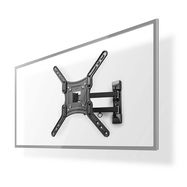 Full Motion TV Wall Mount | 23 - 55 " | Maximum supported screen weight: 30 kg | Tiltable | Rotatable | Minimum wall distance: 70 mm | Maximum wall distance: 400 mm | 3 Pivot point(s) | ABS / Steel | Black