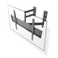 Full Motion TV Wall Mount | 32 - 70 " | Maximum supported screen weight: 40 kg | Tiltable | Rotatable | Minimum wall distance: 80 mm | Maximum wall distance: 520 mm | 3 Pivot point(s) | Steel | Black