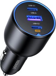 Car Quick Charger 130W 12-24V USB-A + 2xUSB-C QC3.0 PD3.0
