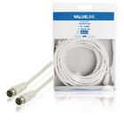 Antenna Cable F-Male Quick - F-Male Quick 10.0 m White