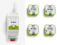 W-DALI Evaluation bundle (1 DIN + 4 Node), LumenRadio