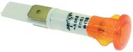 Indicator Lamp Orange 230V 120°C Hole Ø10mm, Head Ø13.5mm