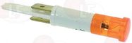 Indicator Lamp Orange 230V 120°C Ø9mm Hole, Head Ø10mm