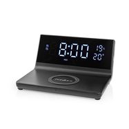 Alarm clock with wireless charging | Qi certified | 5 / 7.5 / 10 / 15 W | USB-A Male | 2 Alarm Times | Snooze function