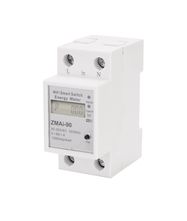 Smart energy meter for DIN rail, 90-250Vac, 60A, Wi-Fi, TUYA / Smart Life